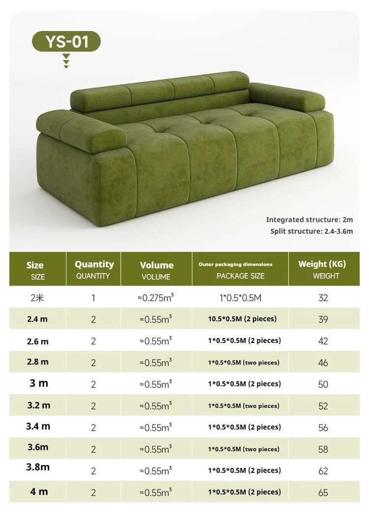 Any Size Custom Modern Comfort Luxury Puff Sofa Vacuum Roll Pack Compression Design Living Room Home Leisure Sofa Dual Use Sofa