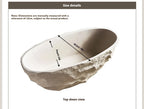 Any Size Custom Zen Inspired Stone Look Bathtub Compact One Piece Freestanding Tub Mansion Bathroom Heat Retaining Easy Clean Bo