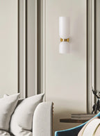 Nordic minimalist creative glass wall lamp hallway foyer bedroom living room bedside lamp study art light luxury wall lamp