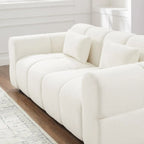 80\" Oversized Boucle Sofa Couch Modern Deep Seat Love Seat Mid-Century Cloud Couch for Living Room ComfortableCustomized