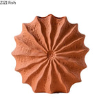 Minimalism Shell Shaped Ceramic Vase Hydroponics Floral Vases Orange Conch Flowers Pots Flower Arrangement Desk Decoration