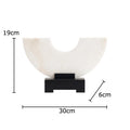 Imitate Jade Marble Semi-circular Ornaments Desk Decoration Natural Stone Sculpture Creative Crafts Room Aesthetic Decor