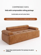 Any Size Custom Modern Comfort Luxury Puff Sofa Vacuum Roll Pack Compression Design Living Room Home Leisure Sofa Dual Use Sofa