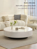Any Size Custom Italian Minimalist Round Marble Nesting Tables Set Luxury Natural Stone Designer Villa Penthouse Living Room Fur
