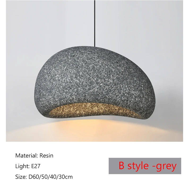 2026 New Model Wabi Sabi Pendant Lamp Living Room Dining Table Bedroom LED Ceiling Chandelier Light Home Decor E27 Hanging Lamp