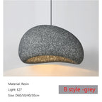 2026 New Model Wabi Sabi Pendant Lamp Living Room Dining Table Bedroom LED Ceiling Chandelier Light Home Decor E27 Hanging Lamp