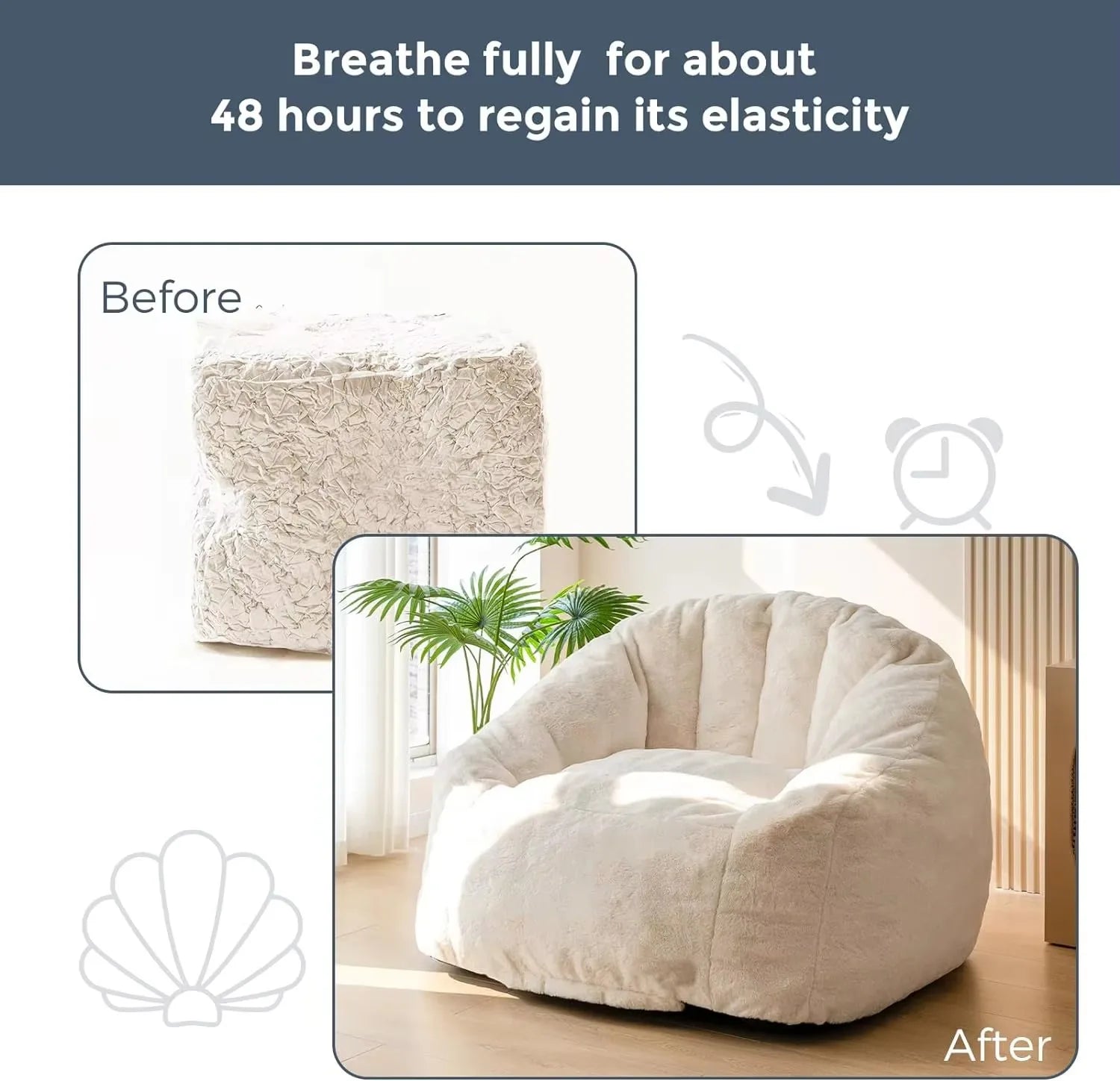 Any Size Custom Rabbit Fur Lazy Sofa Crushed Sponge Filling Soft Wrapped Feeling Vacuum Compressed Shipping Cozy Living Room Cas
