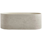 Any Size Custom Japanese Wabi Sabi Cultured Stone Bathtub Artistic Freestanding Soaking Tub Heat Retention Easy Clean Body Conto