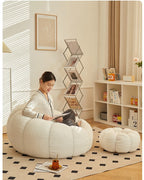 Lazy Sofa Sofa Chair balcony Leisure sleep Sofa living room sofas Modern easy chair small Sofa with Stool Bedroom Furniture