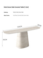 Any Size Custom Travertine Pattern Entryway Console Table Coffee Table Luxury Minimalist Living Room Side Accent Table Furniture
