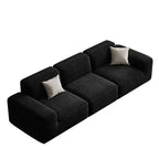 Frameless Tofu Block Sofa, Wabi-Sabi Chenille Fabric with 5-Zone Support, Heavy-Duty & High-Density Foam, Minimalist Design