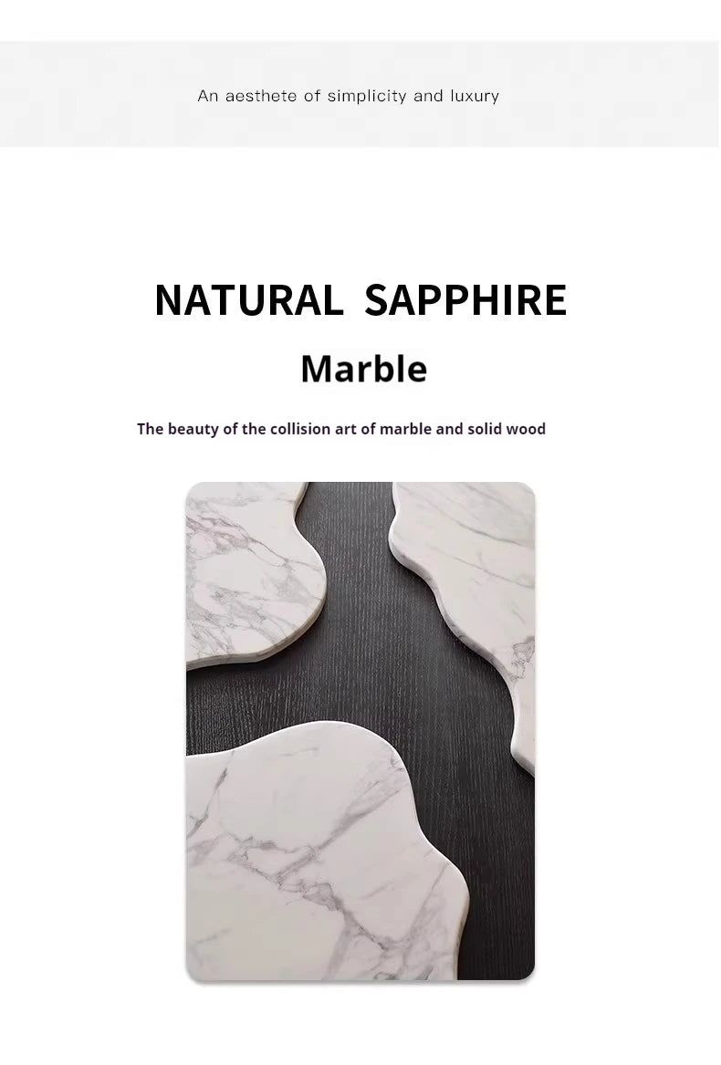 Any Size Custom Square Marble Coffee Table Italian Minimalist Viral Design Spacious Living Room Heat Scratch Resistant Customiza
