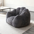 Any Size Custom Rabbit Fur Lazy Sofa Crushed Sponge Filling Soft Wrapped Feeling Vacuum Compressed Shipping Cozy Living Room Cas