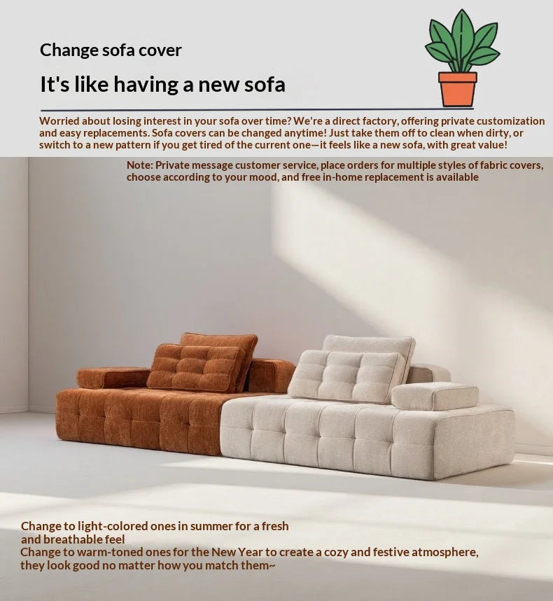 Any Size Custom Compressed Lazy Sofa Flannel Removable Washable Modular Light Easy Move Living Room Bedroom Comfortable Lounge