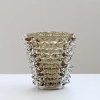 Creative Transparent Wrinkle Glass Vase Desk Decoration Flower Arrangement Hydroponics Flower Pots Floral Vases Modern Decor