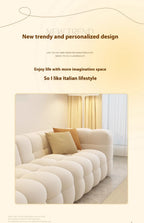 Straight row Split design soft bread module sofa berber fleece comfortable living room sofa apartment home furniture accessories