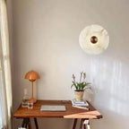 Nordic Modern Designer Minimalist Marble Circular Wall Lamp Corridor Study Bedroom Bedside Led Lights Tv Background  Decor