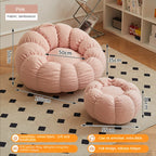 Lazy Sofa Sofa Chair balcony Leisure sleep Sofa living room sofas Modern easy chair small Sofa with Stool Bedroom Furniture