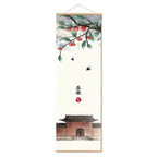 Chinese Style Green Plants Canvas Scroll Painting Poster Canvas Prints Living Room Home Decoration Wall Art Painting Gift