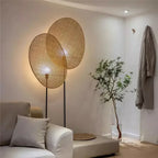 H5-Wabi Sabi Wall Lamp Japanese Room Decor Rattan Lamp Hand-woven Living Room Bedroom Beside Retro Study Corridor Aisle Light