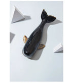 Creative Whale Ceramic Sculpture Modern Crafts Porcelain Ornaments Desk Decoration Simulated Whale Statue Room Aesthetic Decor