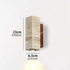 Spanish Yellow Cave Stone LED Wall Lamp Nordic Minimalist Living Room Bedroom Headboard Background Home Decor Fixture