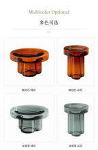 Nordic Light Luxury Glass Coffee Table Creative Petal Shape Living Room Combination Coffee Table Modern Creative Furniture