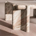 Any Size Custom Modern Minimalist Marble Coffee Table Creative Luxury Natural Stone Heat Scratch Resistant Artisan Customizable