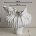 Wabi Sabi Style Painted Porcelain Vase Plant Pots Table Decoration Flowers Arrangement Floral Vases Room Aesthetic Decor