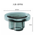Nordic Light Luxury Glass Coffee Table Creative Petal Shape Living Room Combination Coffee Table Modern Creative Furniture