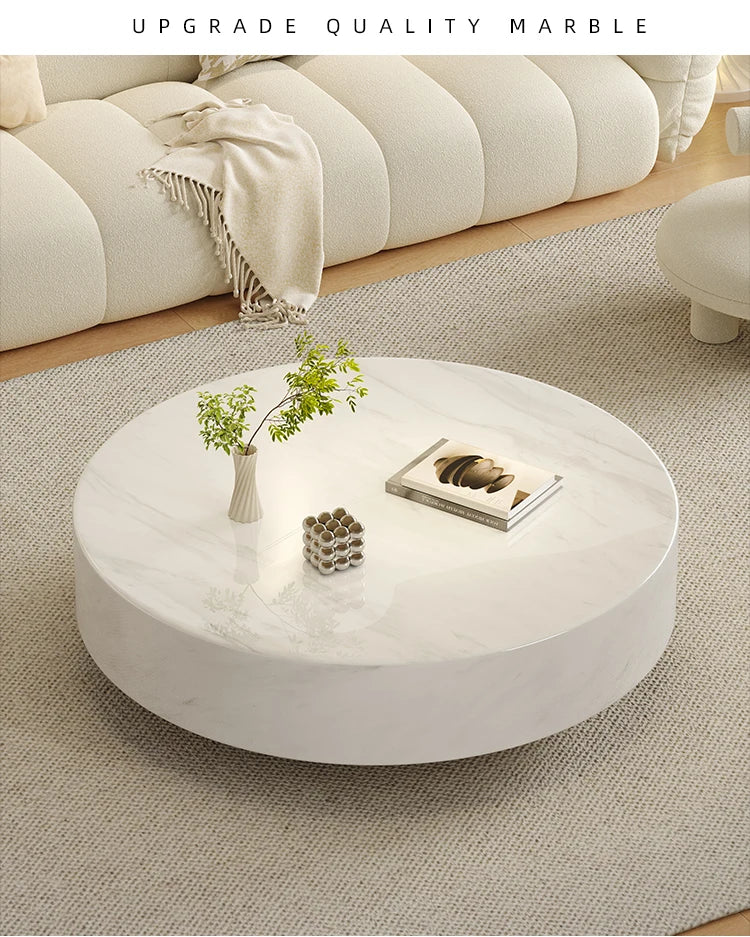 Any Size Custom Italian Minimalist Round Marble Nesting Tables Set Luxury Natural Stone Designer Villa Penthouse Living Room Fur