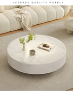 Any Size Custom Italian Minimalist Round Marble Nesting Tables Set Luxury Natural Stone Designer Villa Penthouse Living Room Fur
