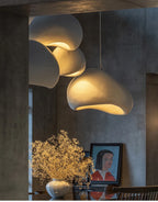 Nordic Wabi Sabi Pendant Lamps Dining Room Lighting Modern Living Room Bedroom LED Ceiling Chandelier Loft Lustre Hanging Lights