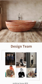 Any Size Custom Italian Luxury Egg Shaped Bathtub Freestanding Soaking Tub Villa Bathroom Spa Whirlpool Tub Modern Luxury Design