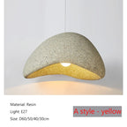 2026 New Model Wabi Sabi Pendant Lamp Living Room Dining Table Bedroom LED Ceiling Chandelier Light Home Decor E27 Hanging Lamp