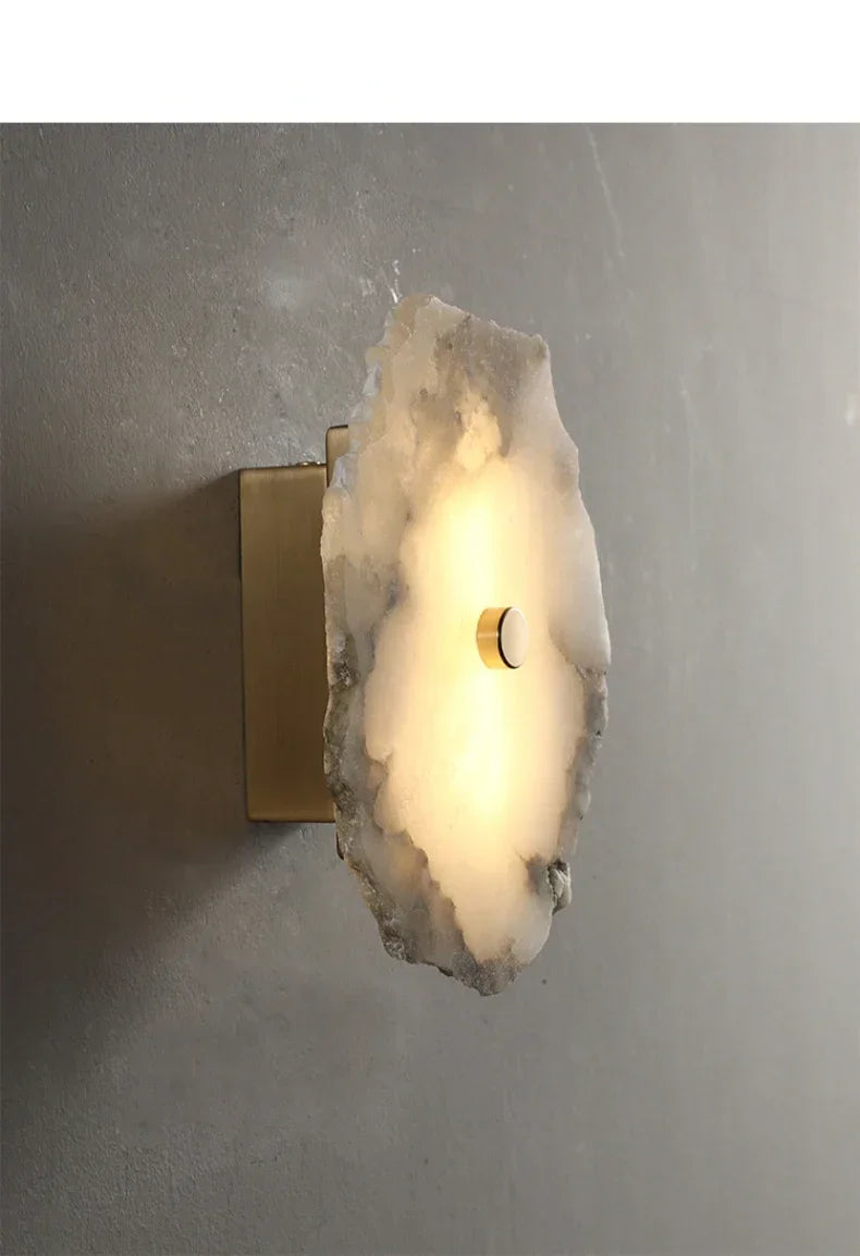 Creative Marble LED Wall Sconce Minimalist Lighting Fixture Living Room Bedroom Bedside Dining Room Corridor Home Decor
