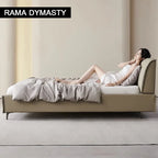 Modern Leather Wingback King/Queen Soft Bed Frame with Upholstered Headboard Can be Customzied