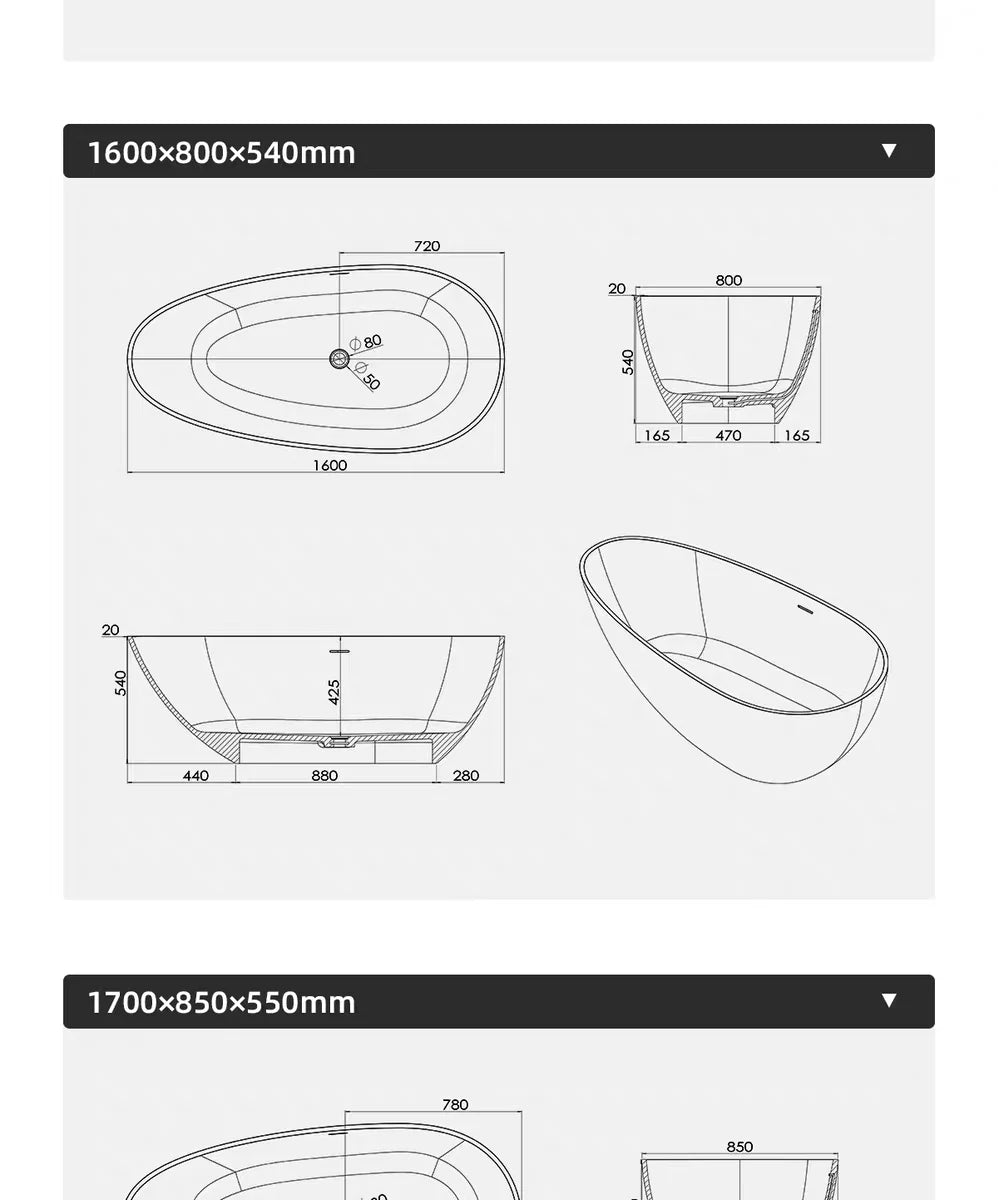 Any Size Custom Italian Luxury Egg Shaped Bathtub Freestanding Soaking Tub Villa Bathroom Spa Whirlpool Tub Modern Luxury Design