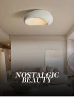 Nordic Minimalist Wabi Sabi Cream Wind Led Ceiling Lamps Chandelier Lustre Living Dining Room Home Decor Bedroom Lights Fixture