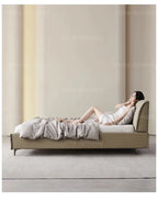 Modern Leather Wingback King/Queen Soft Bed Frame with Upholstered Headboard Can be Customzied