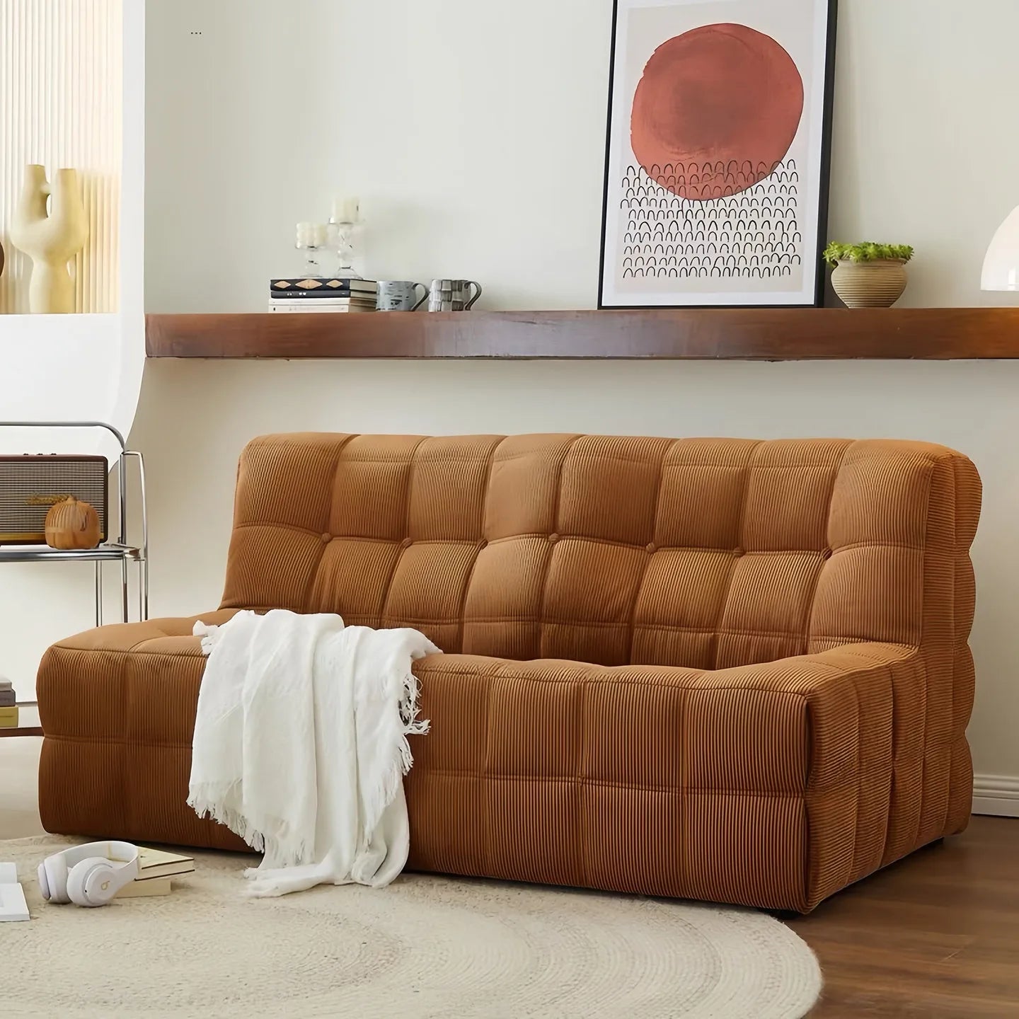 Any Size Custom Chenille Togo Lazy Sofa 6 Pleats 5 Buttons Plump Filling Compressed Shipping Multi Colors Available Cozy Living