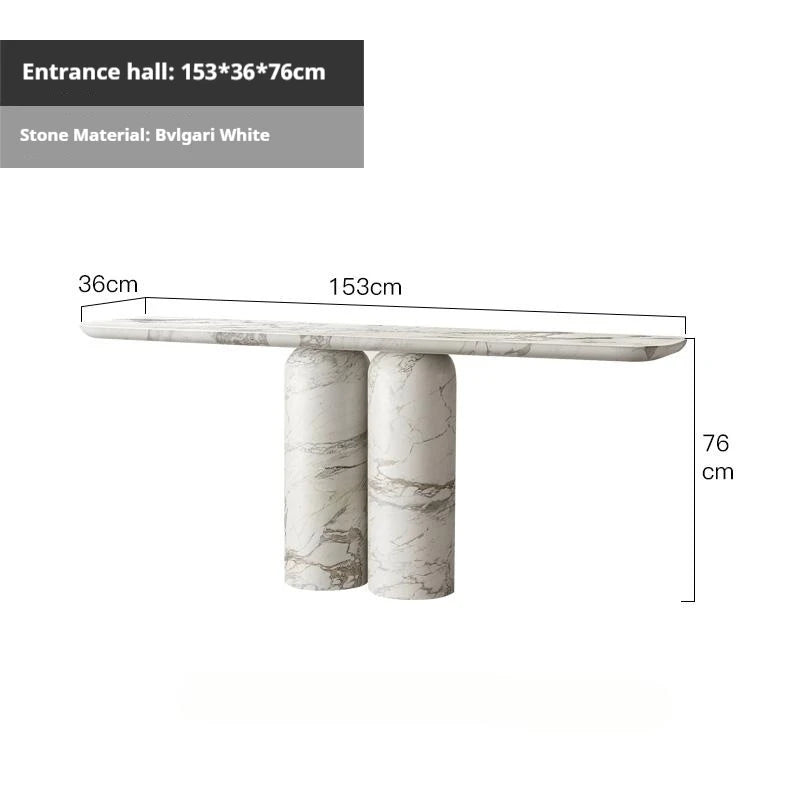 Any Size Custom Italian Travertine Entryway Console Luxury Wall Mounted Hall Table Villa Heat Scratch Resistant Anti Bacterial S