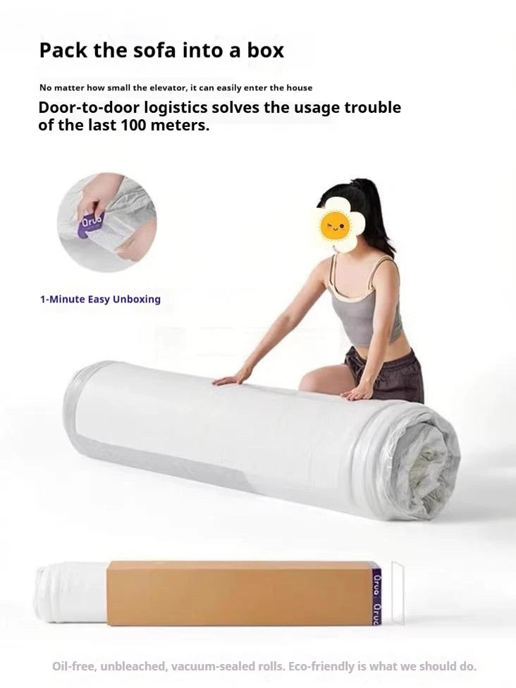 Any Size Custom Modern Comfort Luxury Puff Sofa Vacuum Roll Pack Compression Design Living Room Home Leisure Sofa Dual Use Sofa