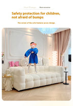 Straight row Split design soft bread module sofa berber fleece comfortable living room sofa apartment home furniture accessories