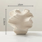 Creative Irregular Wrinkle Vase Abstract Crafts Ceramic Flower Pots Desk Decoration Porcelain Flowers Arrangement Floral Vases