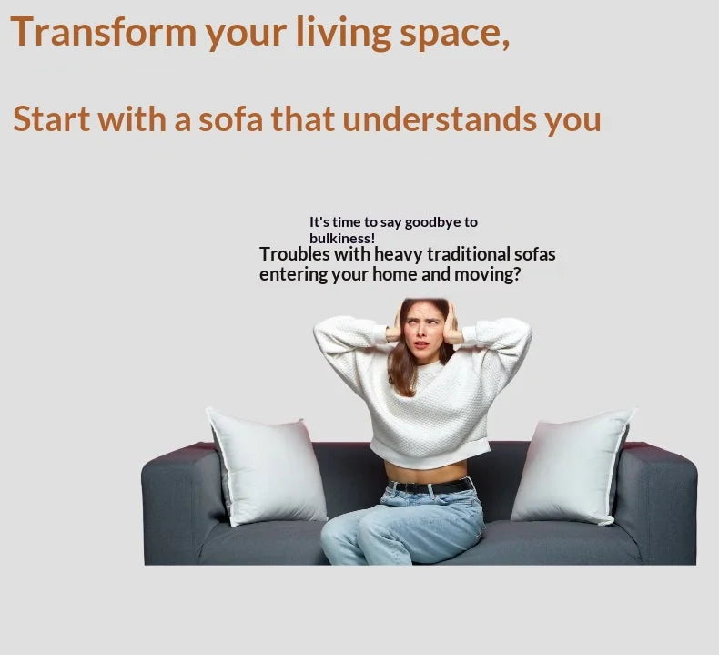 Any Size Custom Compressed Lazy Sofa Flannel Removable Washable Modular Light Easy Move Living Room Bedroom Comfortable Lounge
