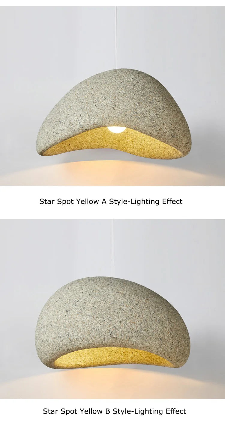 2026 New Model Wabi Sabi Pendant Lamp Living Room Dining Table Bedroom LED Ceiling Chandelier Light Home Decor E27 Hanging Lamp