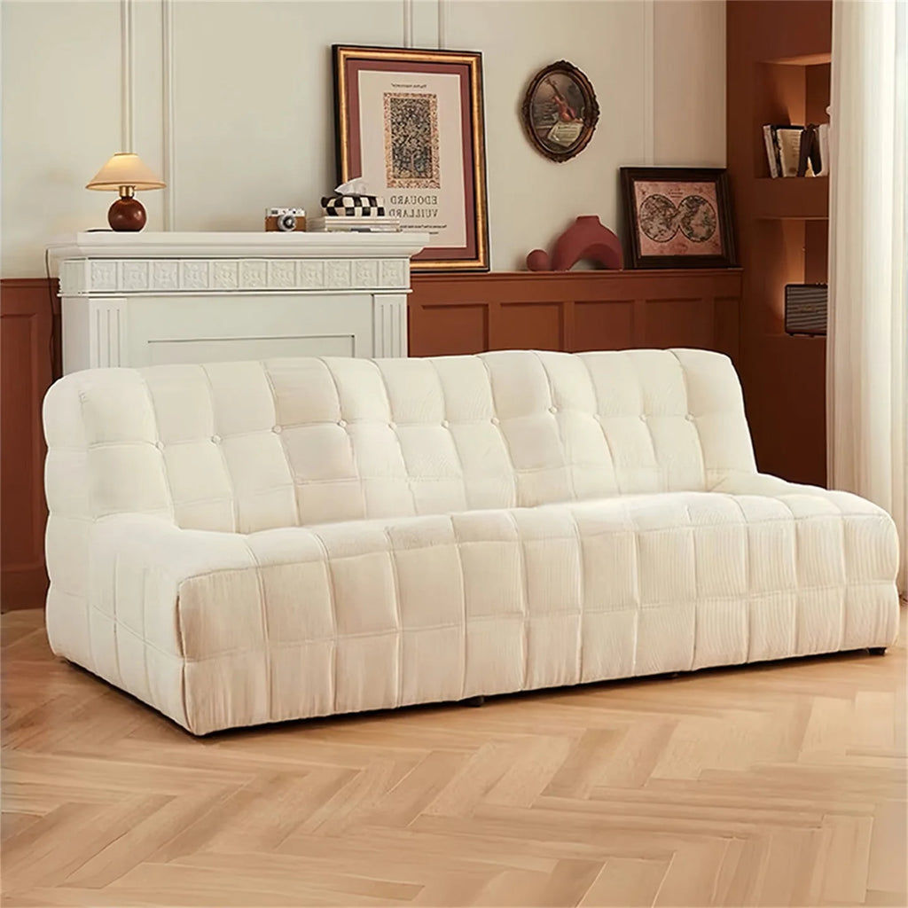 Any Size Custom Chenille Togo Lazy Sofa 6 Pleats 5 Buttons Plump Filling Compressed Shipping Multi Colors Available Cozy Living