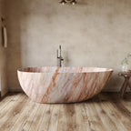Any Size Custom Italian Luxury Egg Shaped Bathtub Freestanding Soaking Tub Villa Bathroom Spa Whirlpool Tub Modern Luxury Design