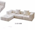 Living Room Compressed Vacuum Sofas Modern Small Apartment Fabric Living Room Sofa Cream Style Marshmallow Sofa Free Combination